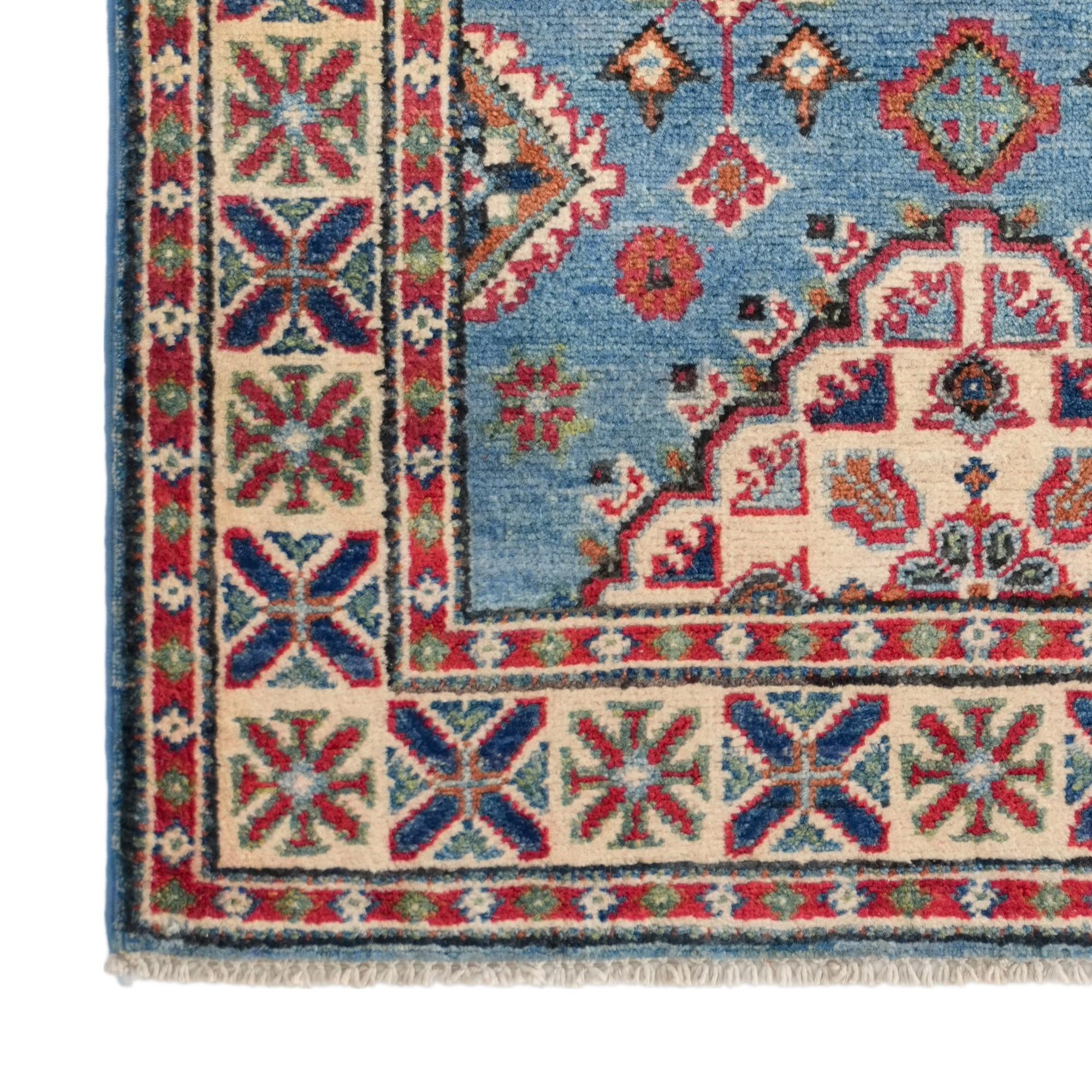 80cm x 125cm Handgeknüpft Kazak Teppich