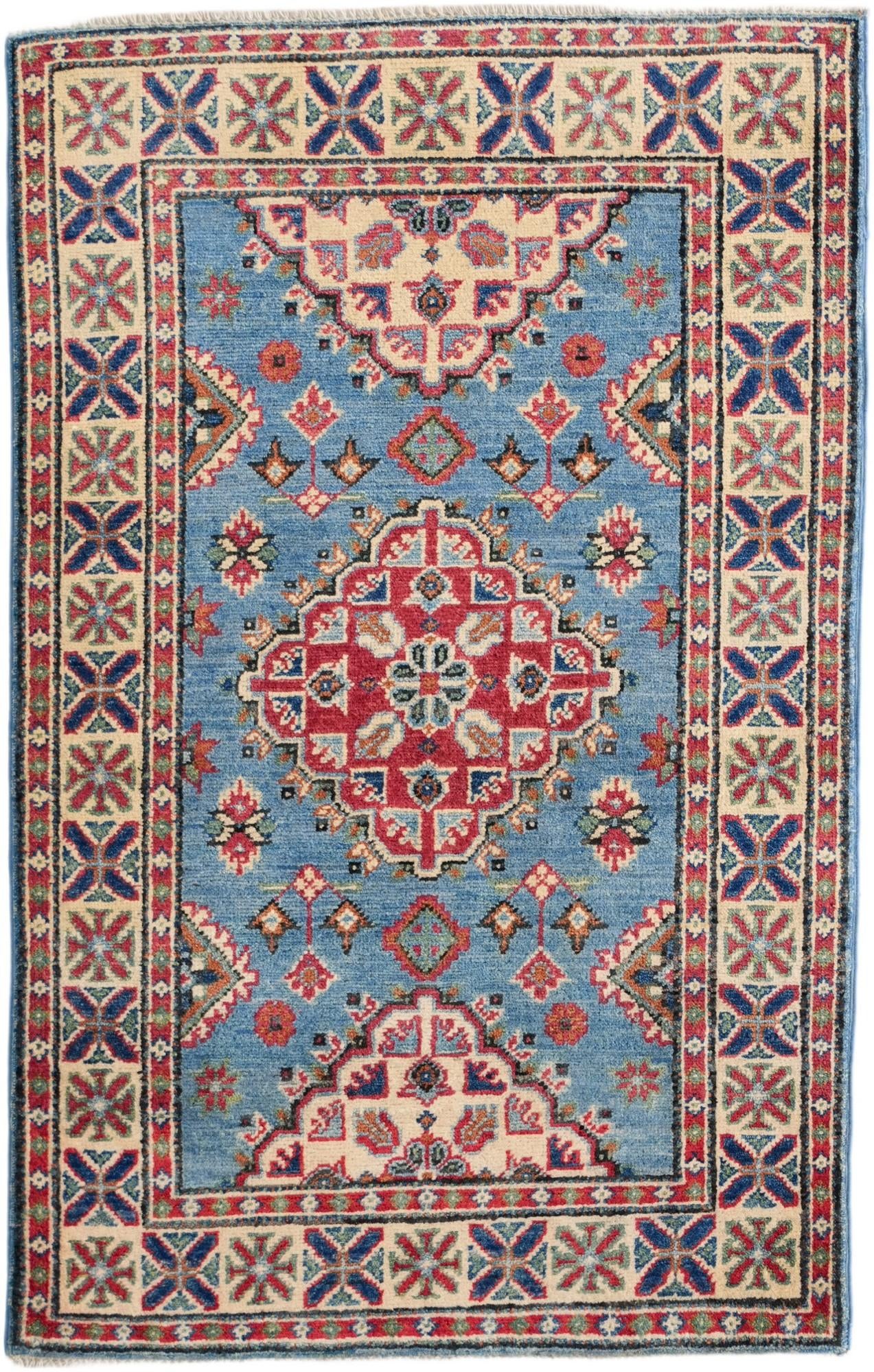 2' 7 x 4' 2 Hand Knotted Kazak Rug