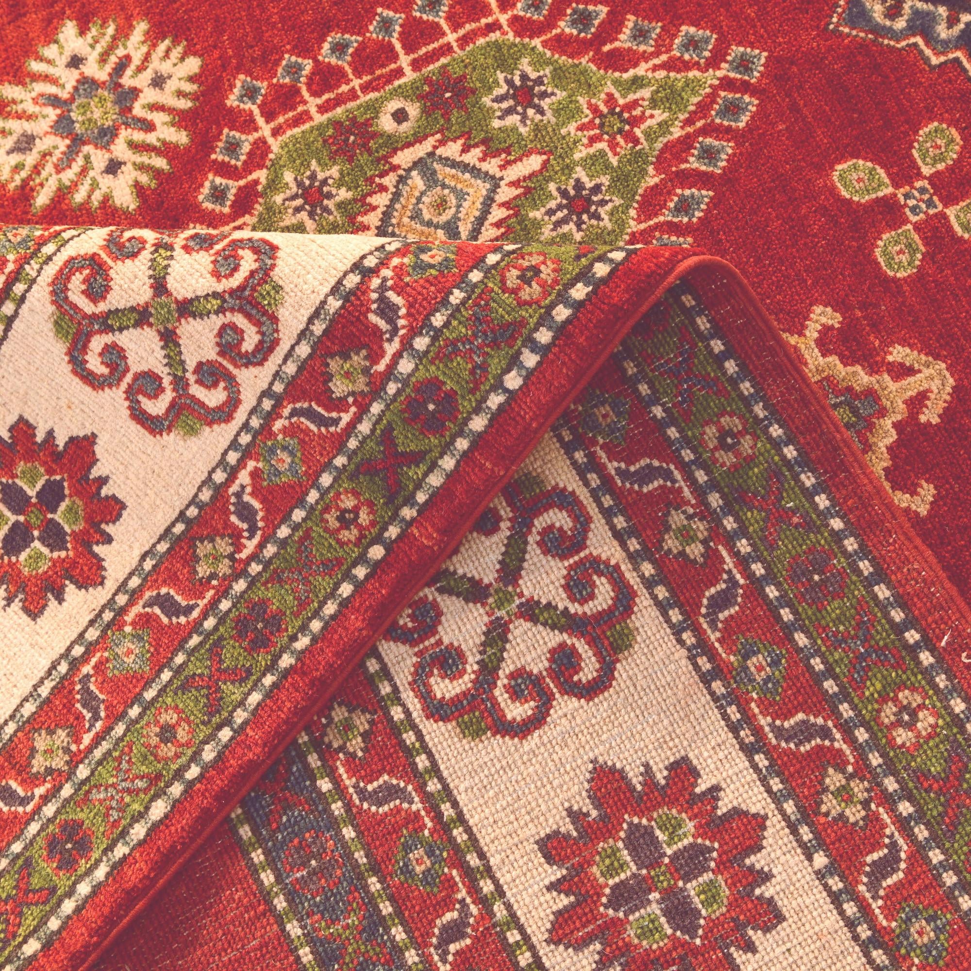 7' 10 x 9' 8 Hand Knotted Kazak Rug