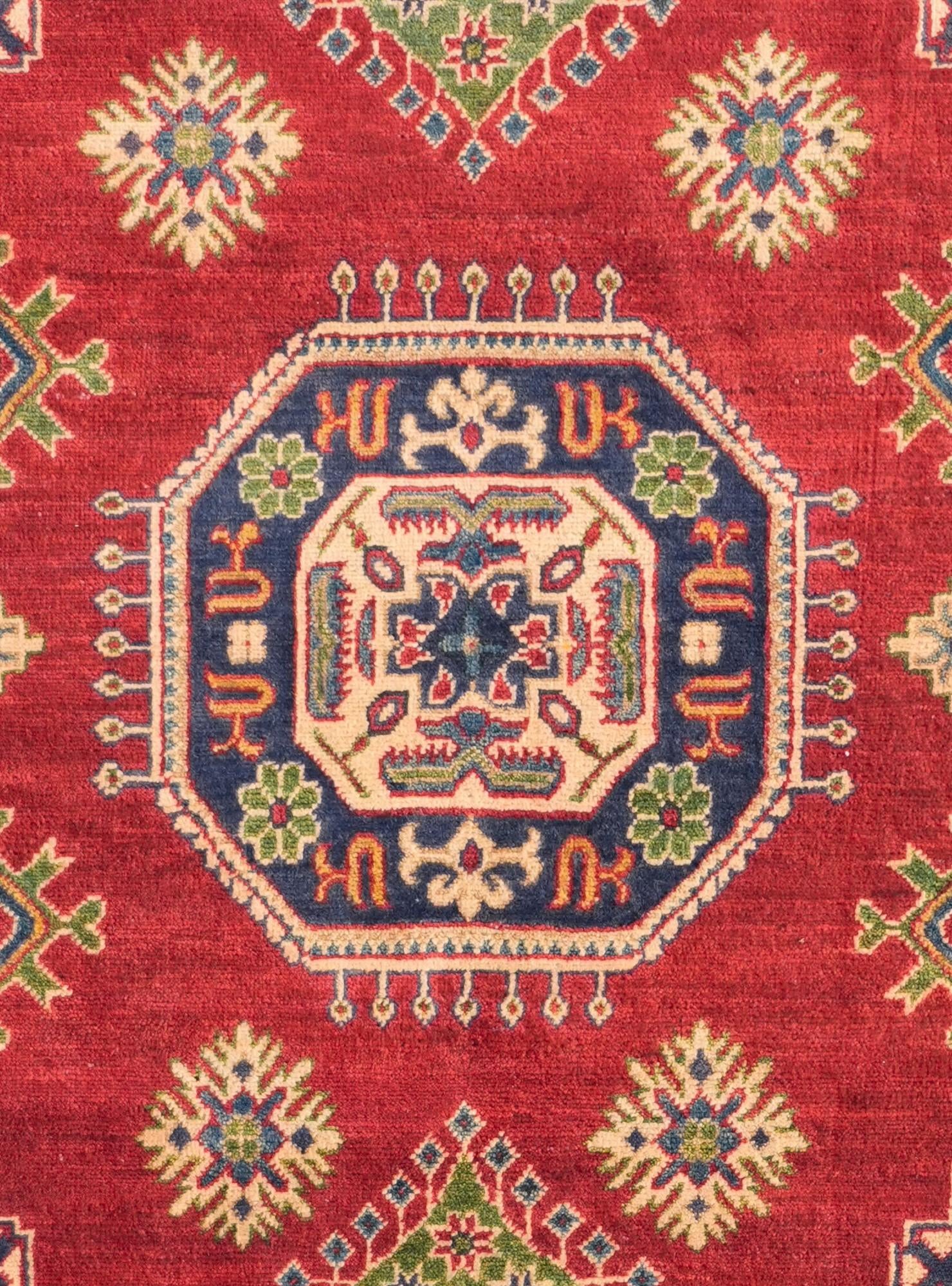 7' 10 x 9' 8 Hand Knotted Kazak Rug