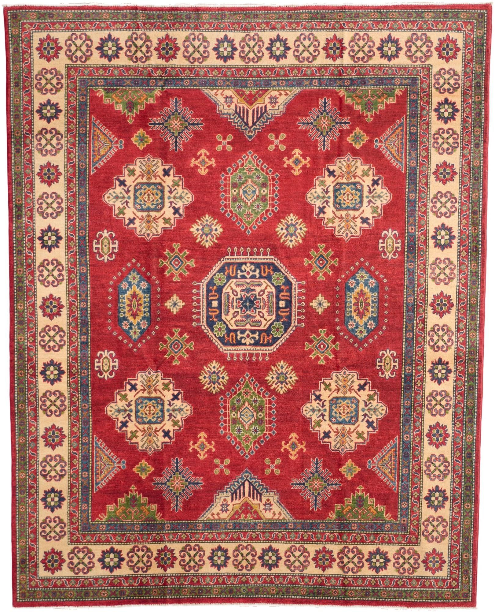 7' 10 x 9' 8 Hand Knotted Kazak Rug