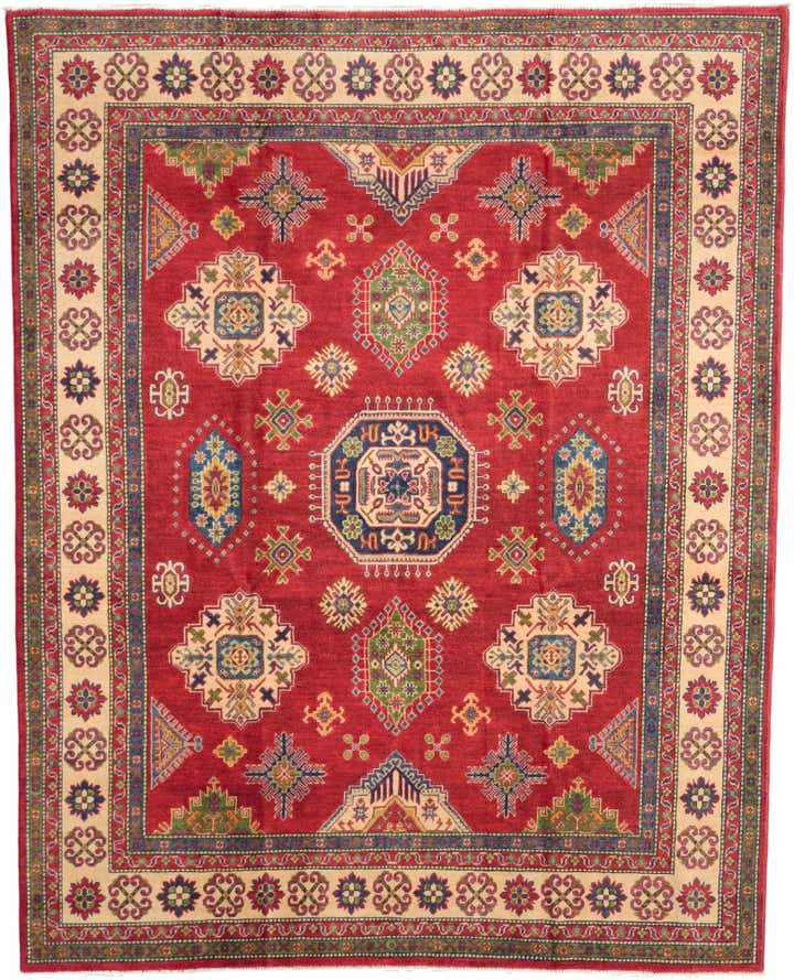 7' 10 x 9' 8 Hand Knotted Kazak Rug