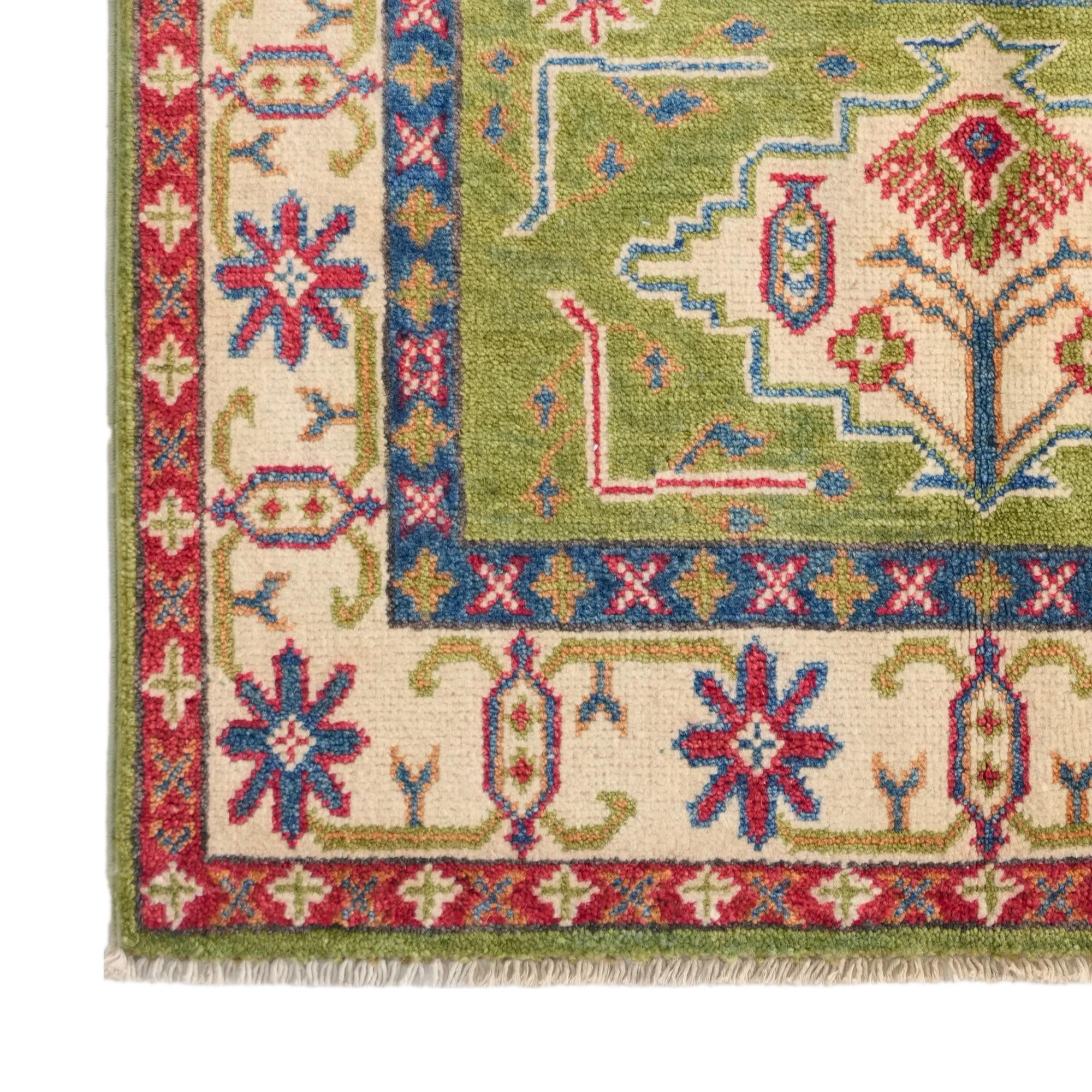 80cm x 125cm Hand Knotted Kazak Rug