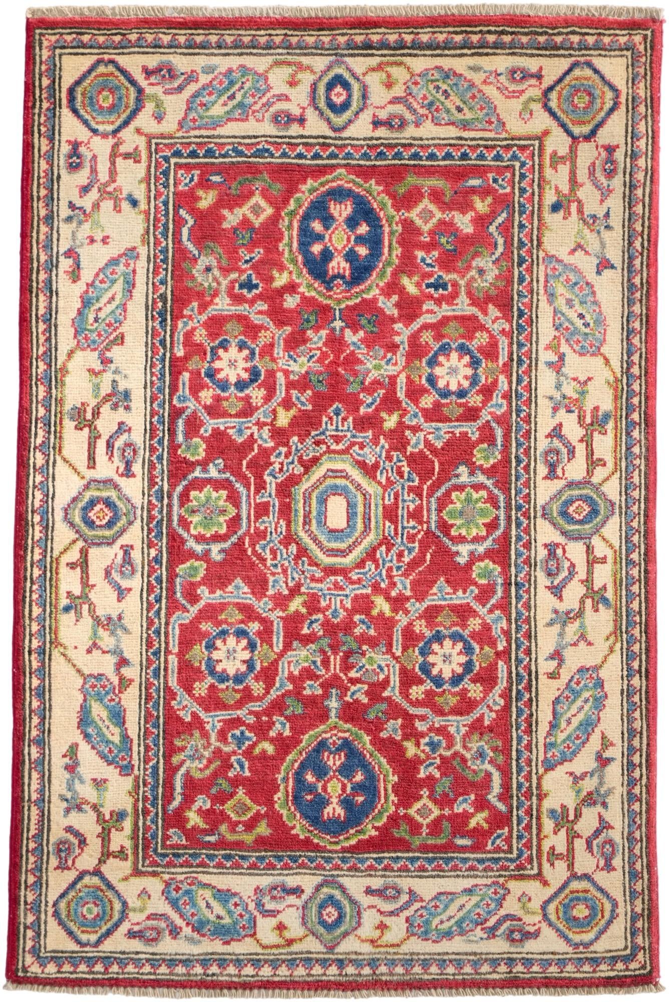 2' 9 x 4' 2 Hand Knotted Kazak Rug
