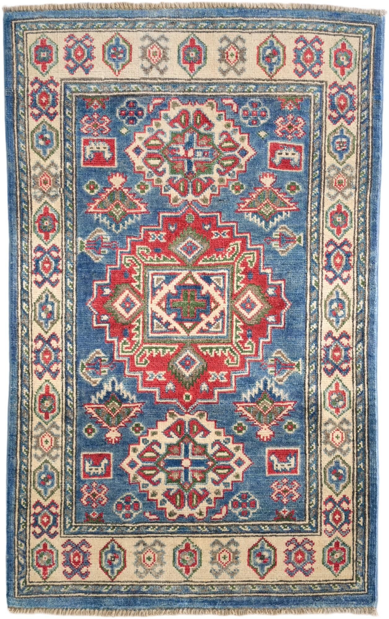 2' 7 x 4' 2 Hand Knotted Kazak Rug