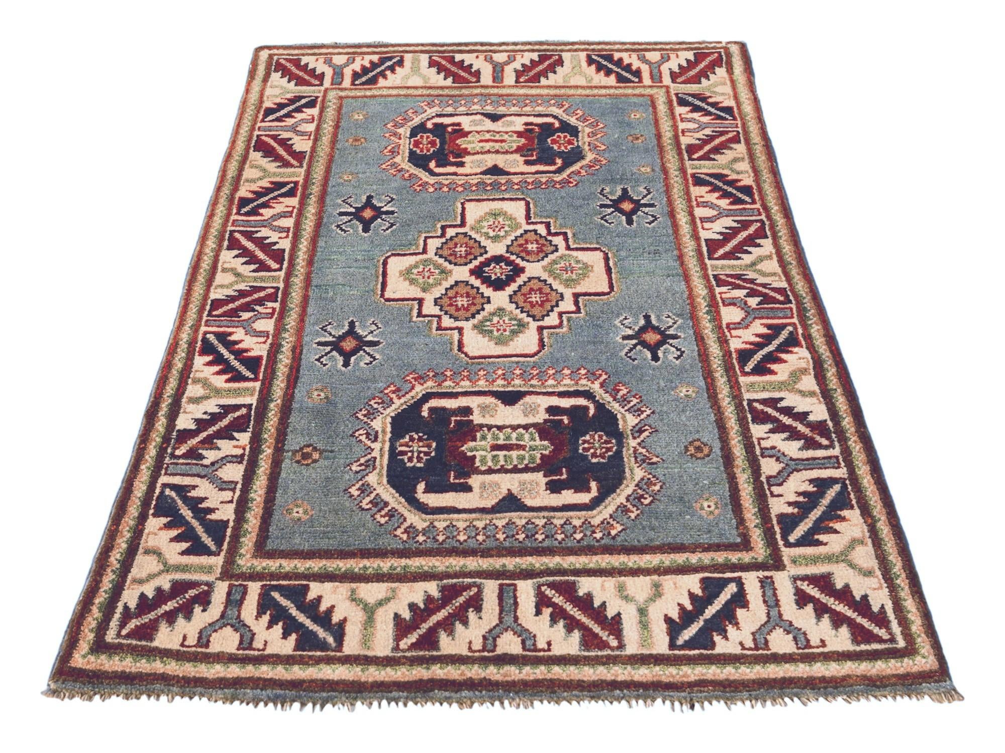 2' 6 x 4' 3 Hand Knotted Kazak Rug