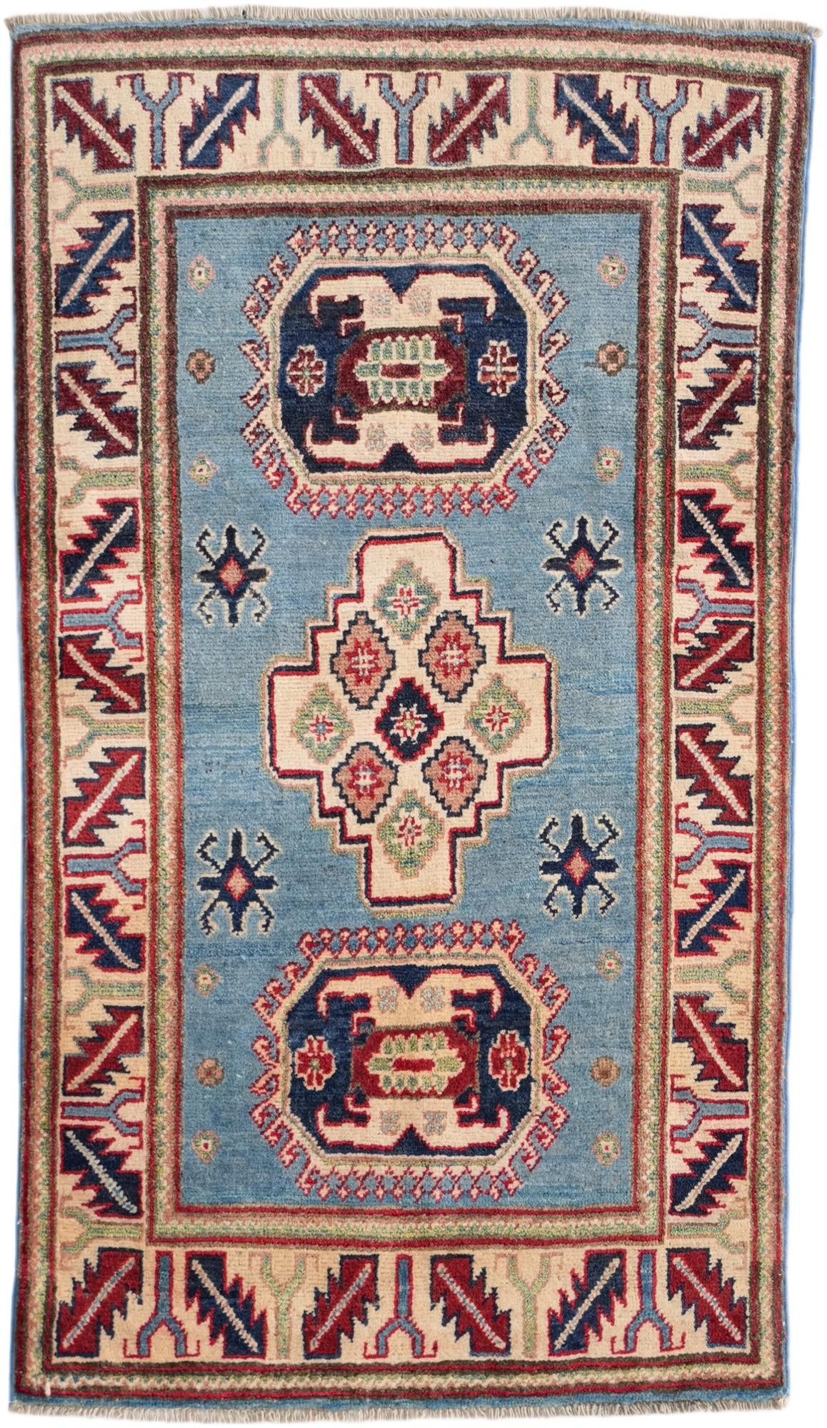 2' 6 x 4' 3 Hand Knotted Kazak Rug