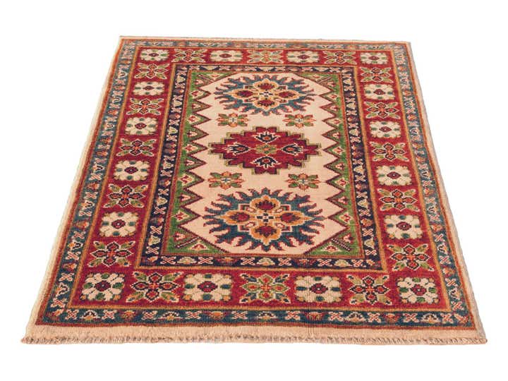 3' x 4' Hand Knotted Kazak Rug
