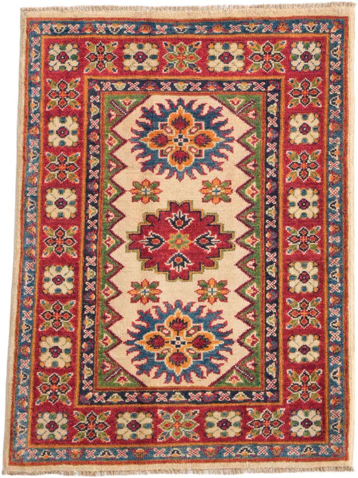 3' x 4' Hand Knotted Kazak Rug