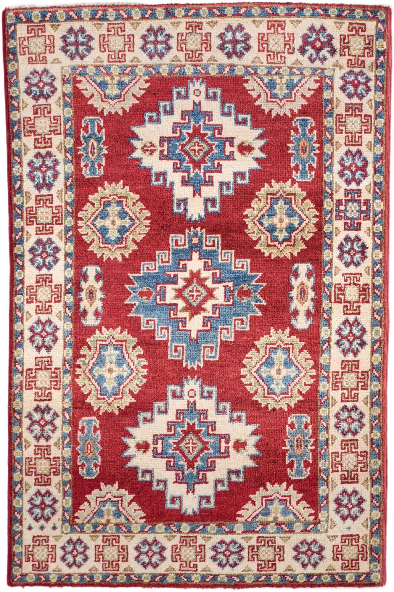 2' 9 x 4' 2 Hand Knotted Kazak Rug