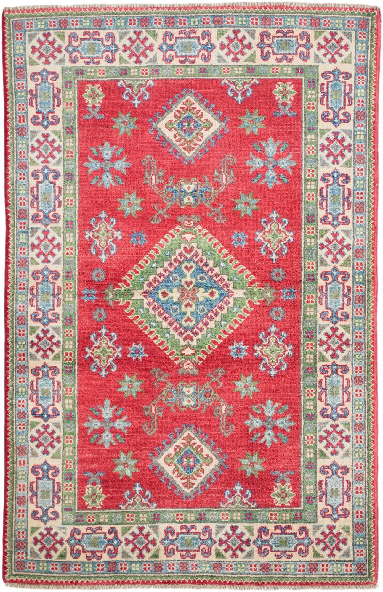 3' 3 x 5' 1 Hand Knotted Kazak Rug