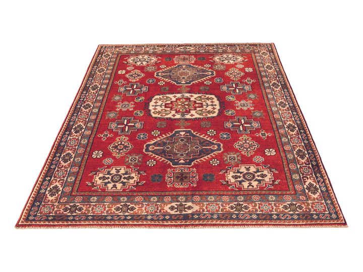 5' 1 x 6' 10 Hand Knotted Kazak Rug