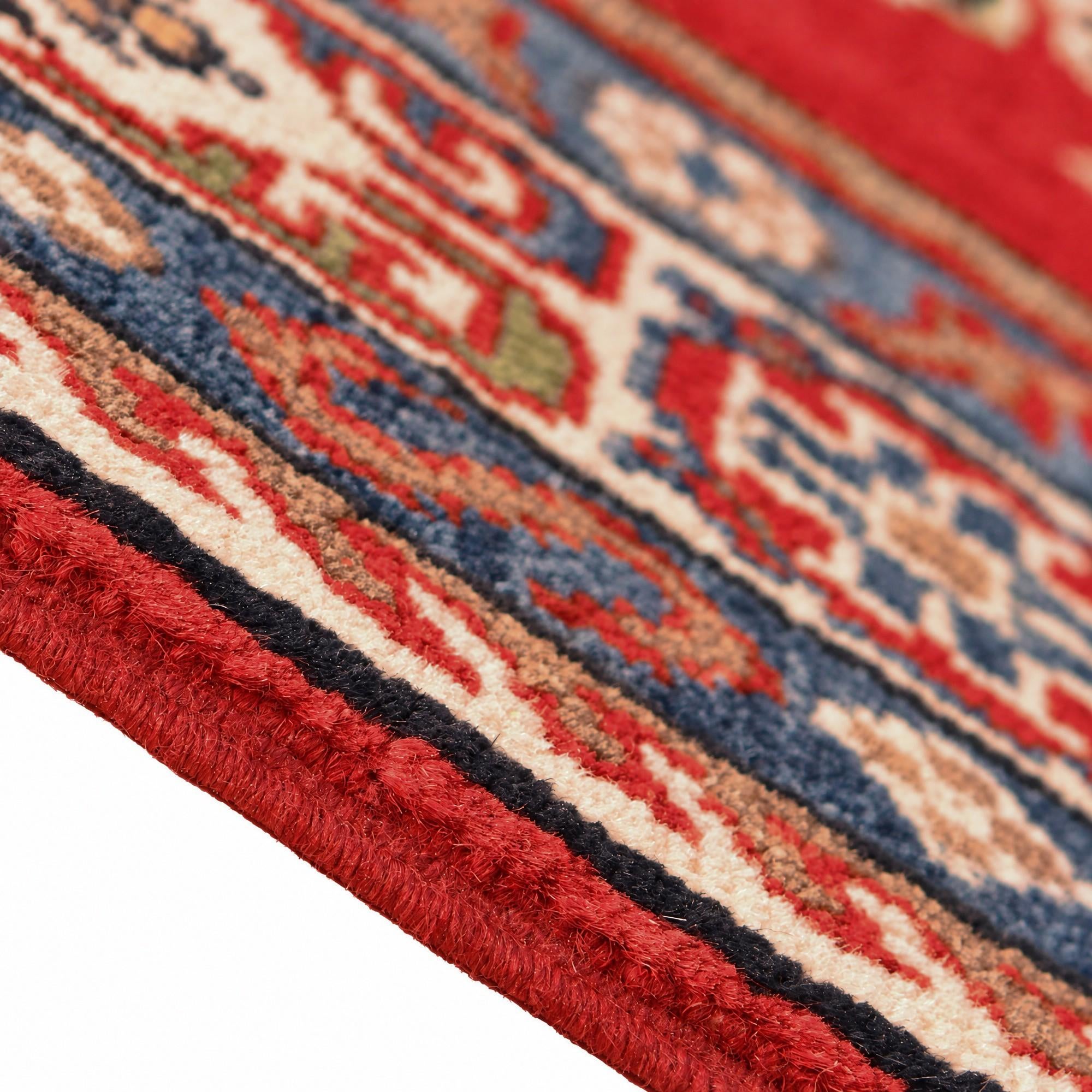 155cm x 210cm Hand Knotted Kazak Rug