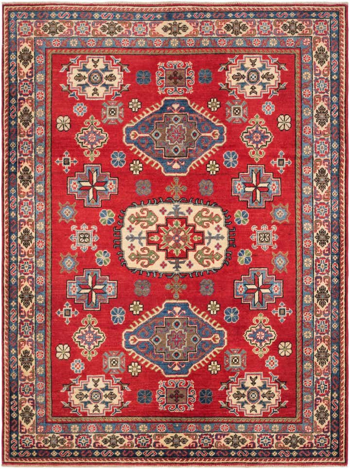 5' 1 x 6' 10 Hand Knotted Kazak Rug