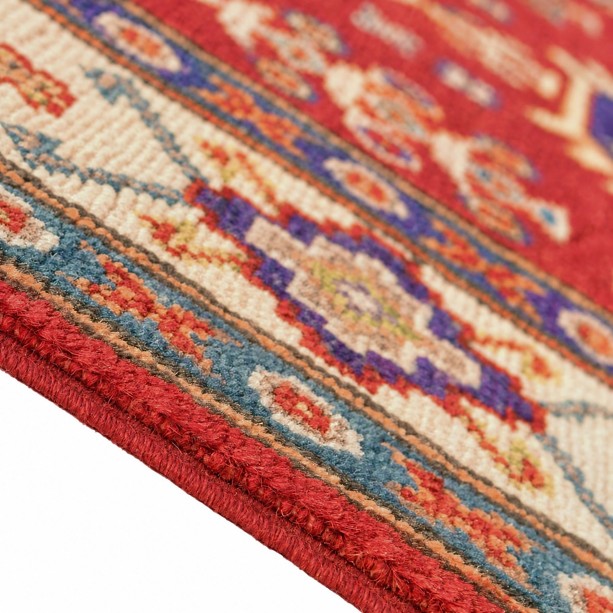 85cm x 140cm Hand Knotted Kazak Rug
