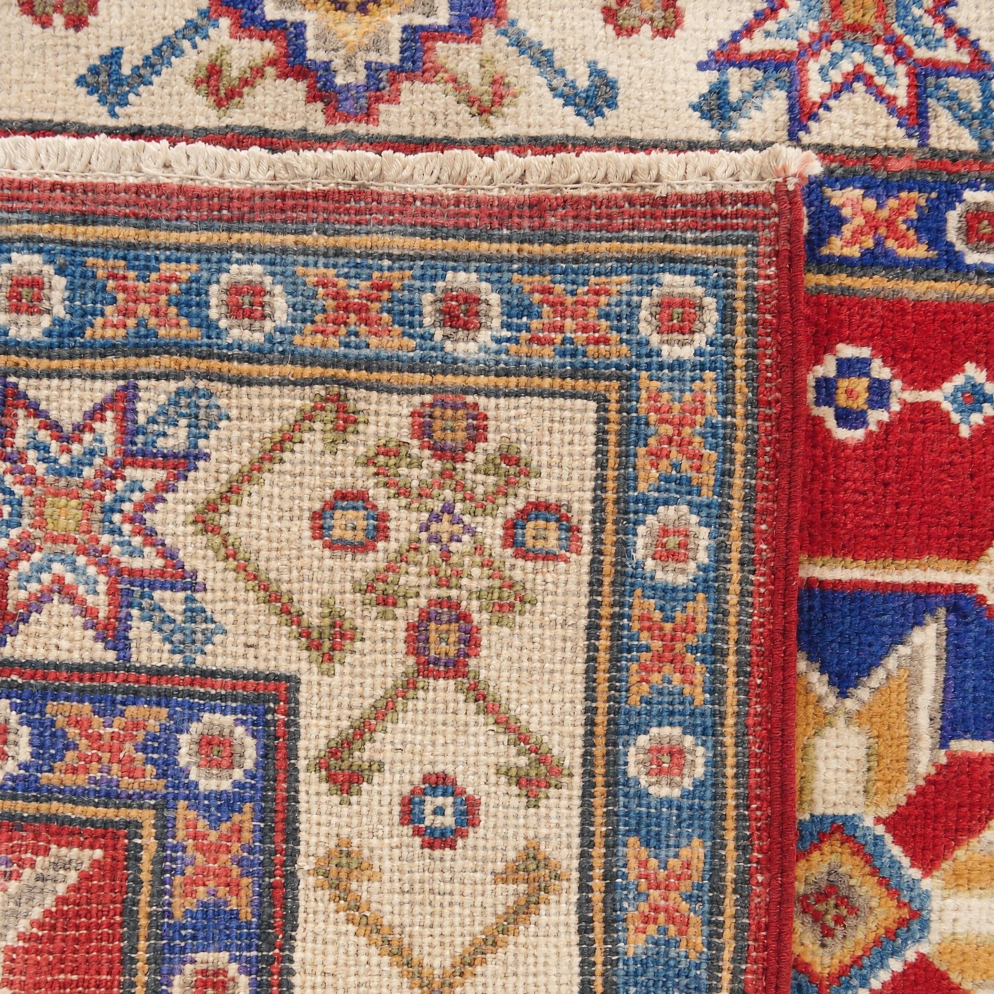 85cm x 140cm Hand Knotted Kazak Rug