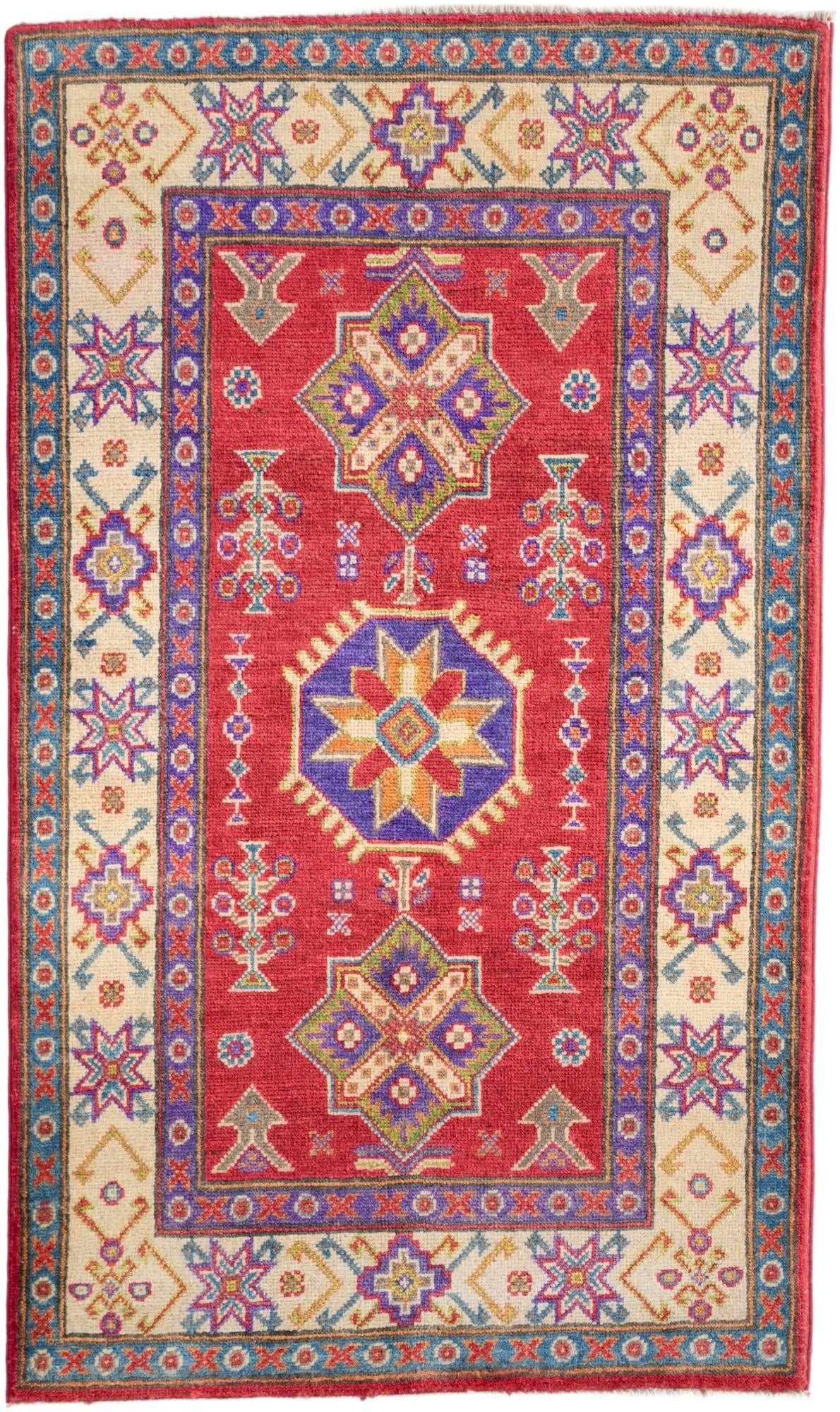 2' 9 x 4' 7 Hand Knotted Kazak Rug