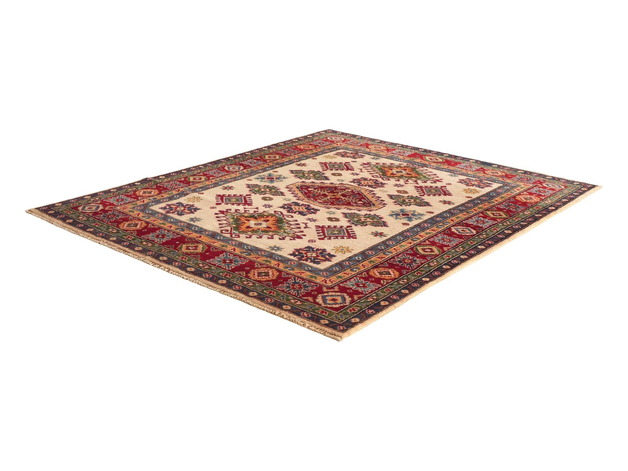 Detail image 4 of 10: 5' 2 x 6' 3 Hand Knotted Kazak Rug