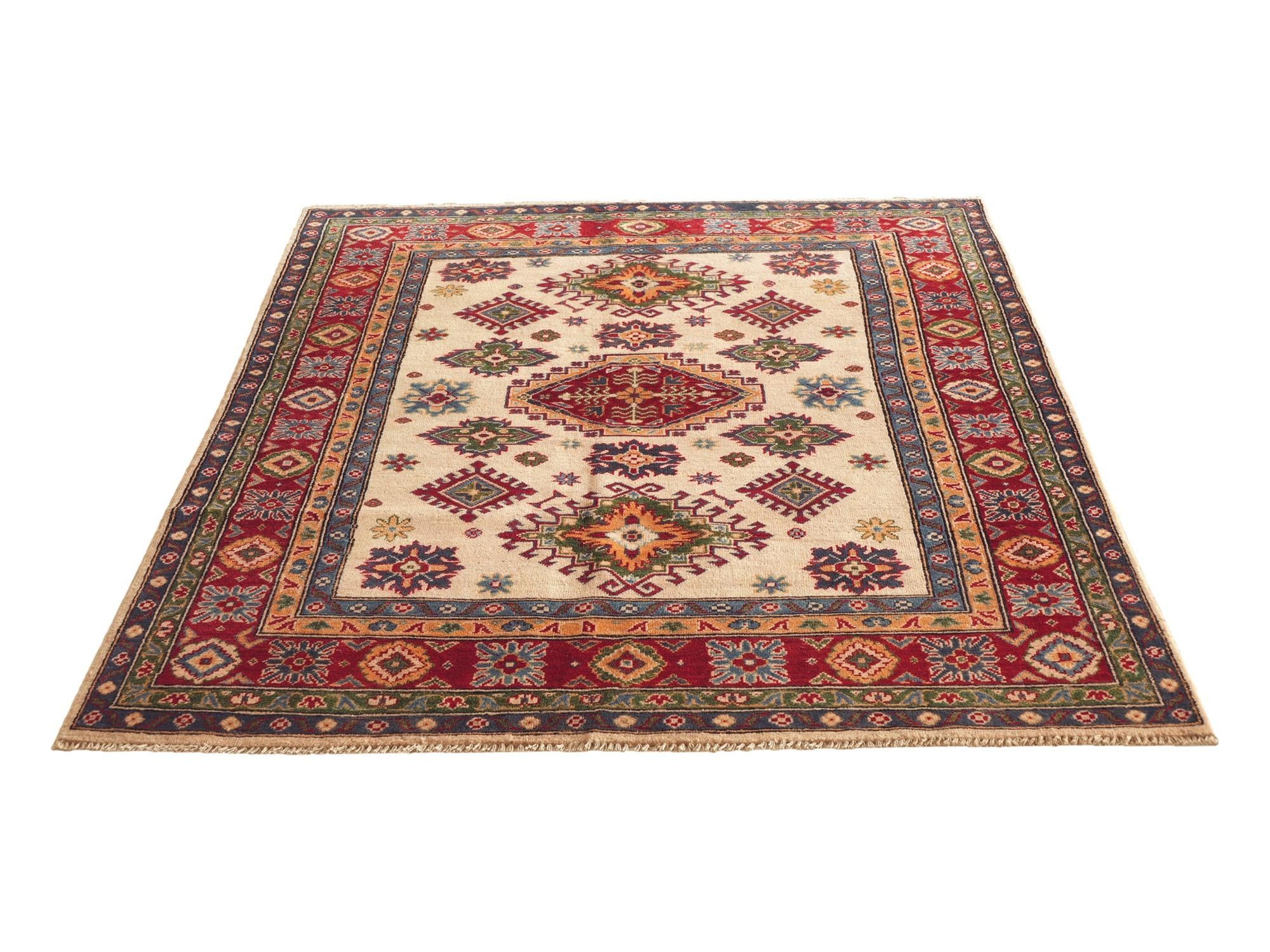 Detail image 5 of 10: 5' 2 x 6' 3 Hand Knotted Kazak Rug
