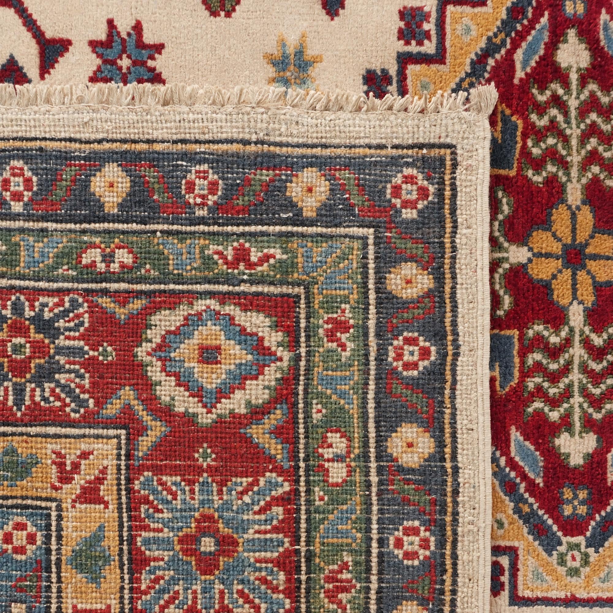 160cm x 190cm Handgeknüpft Kazak Teppich