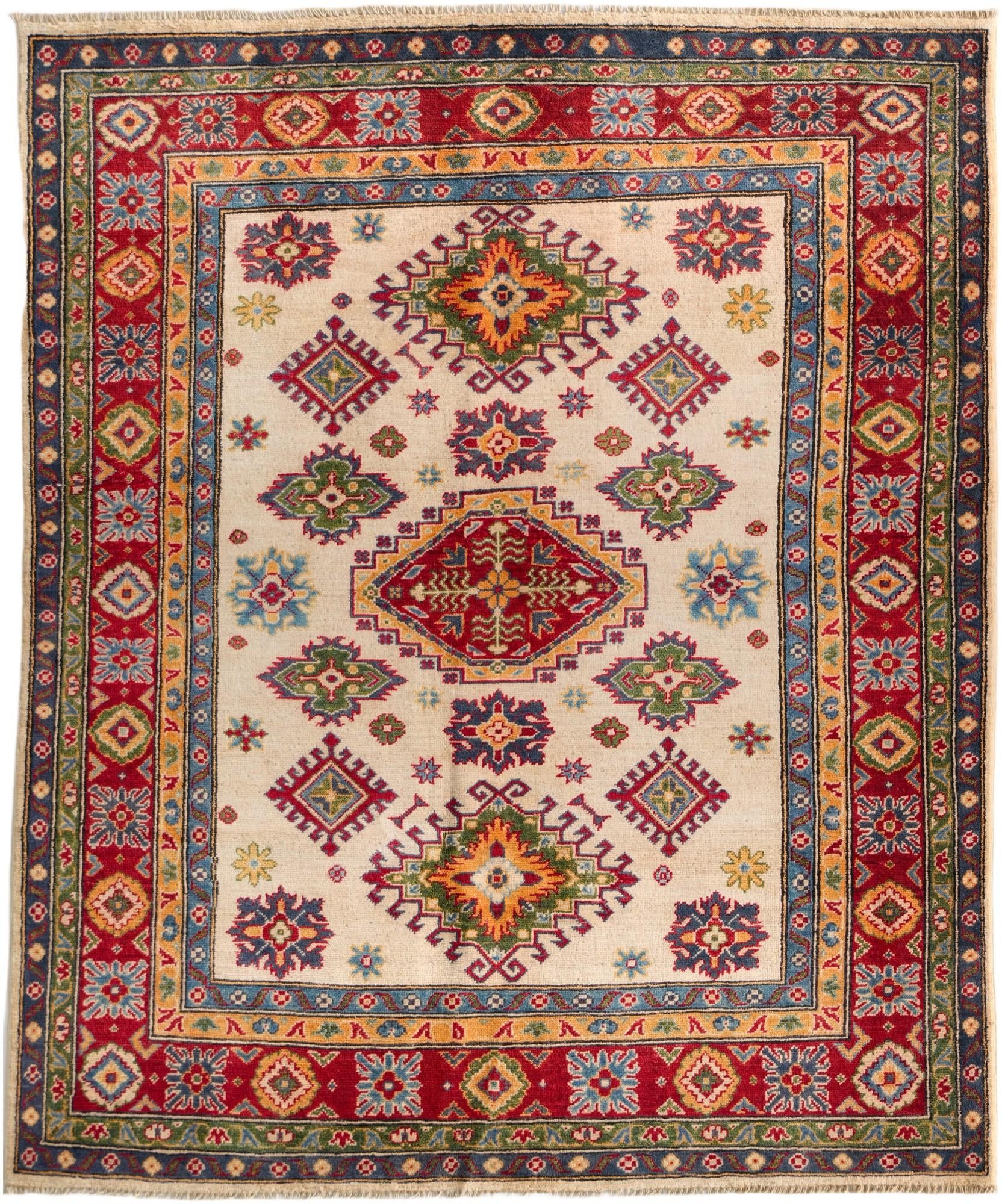 Detail image 2 of 10: 5' 2 x 6' 3 Hand Knotted Kazak Rug
