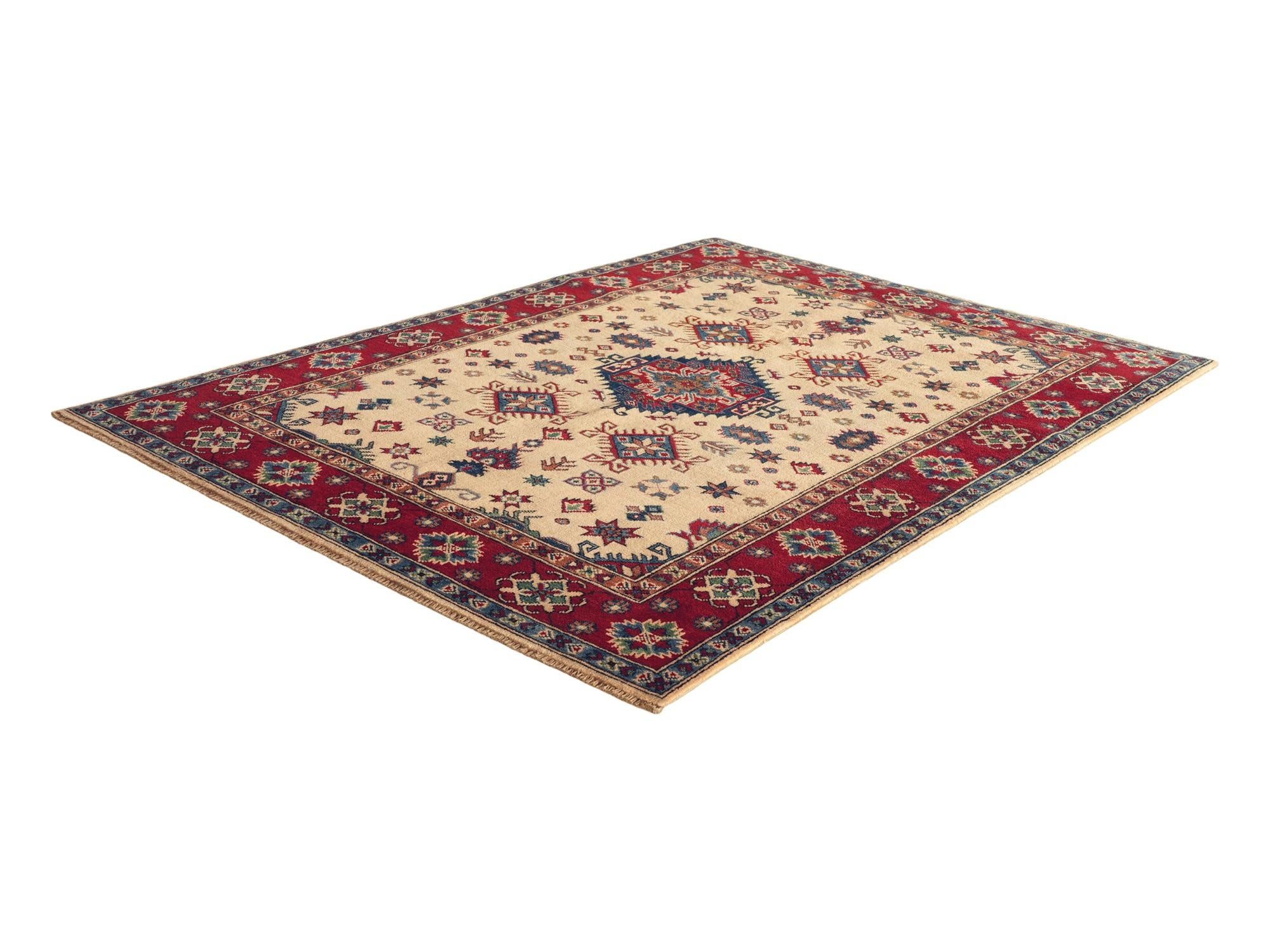 Detail image 4 of 10: 4' 10 x 6' 7 Hand Knotted Kazak Rug