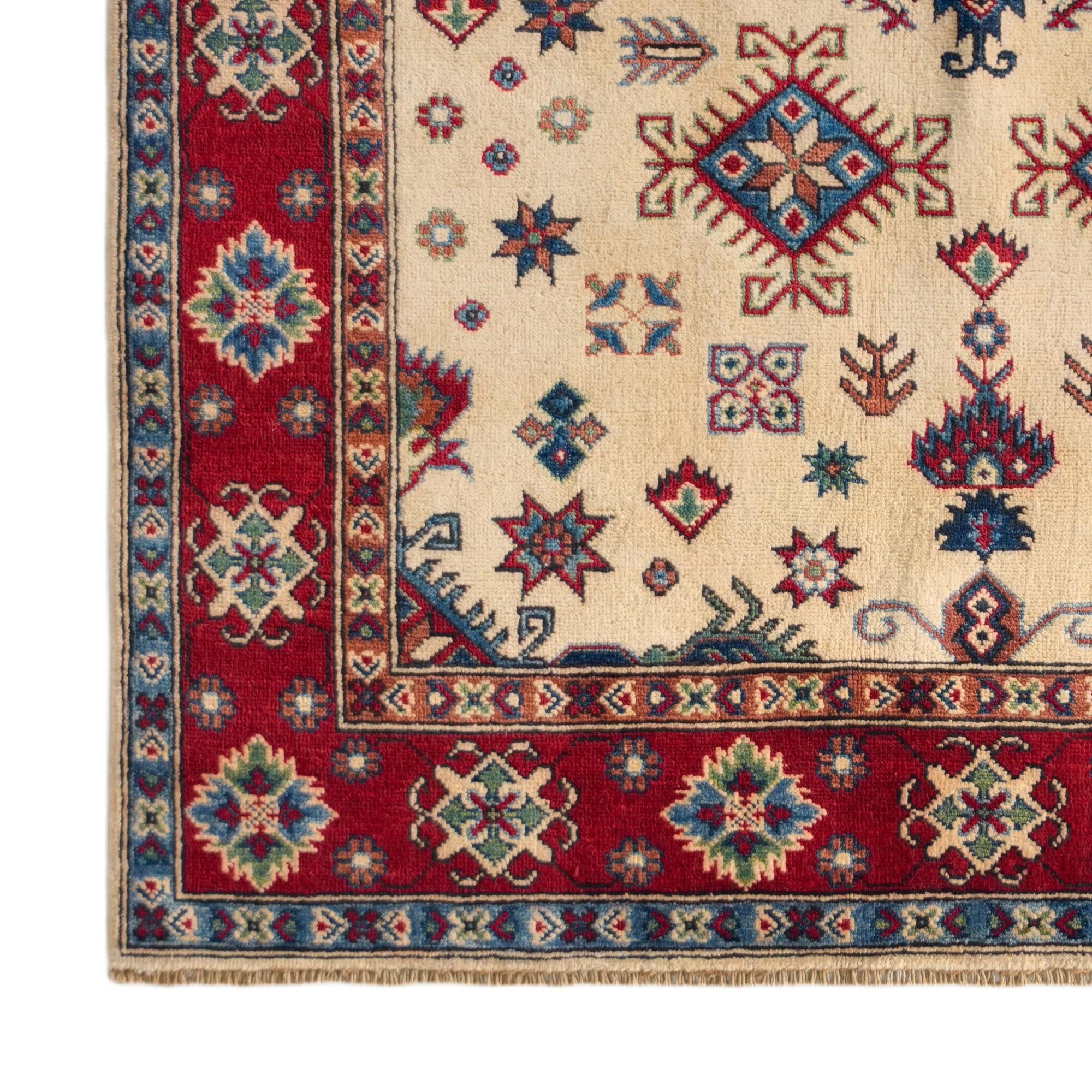 Detail image 7 of 10: 4' 10 x 6' 7 Hand Knotted Kazak Rug