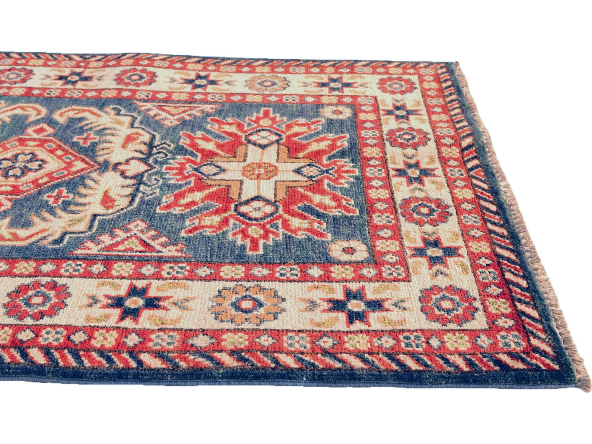 2' 7 x 4' 2 Hand Knotted Kazak Rug