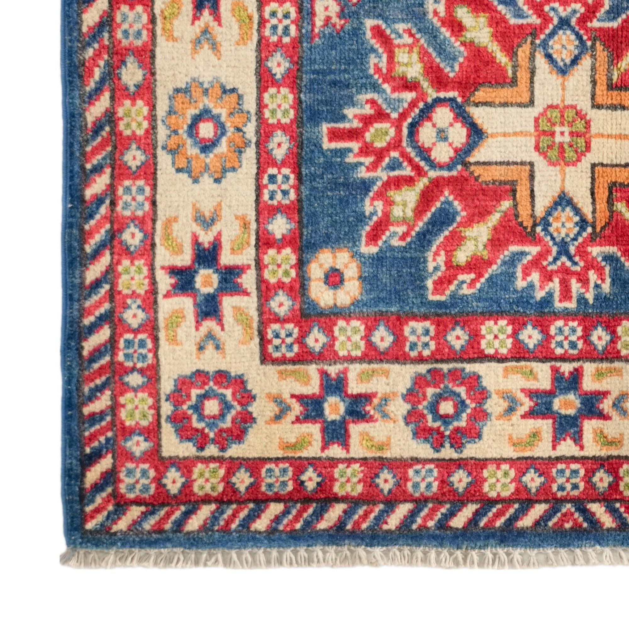 Detail image 7 of 12: 2' 7 x 4' 2 Hand Knotted Kazak Rug