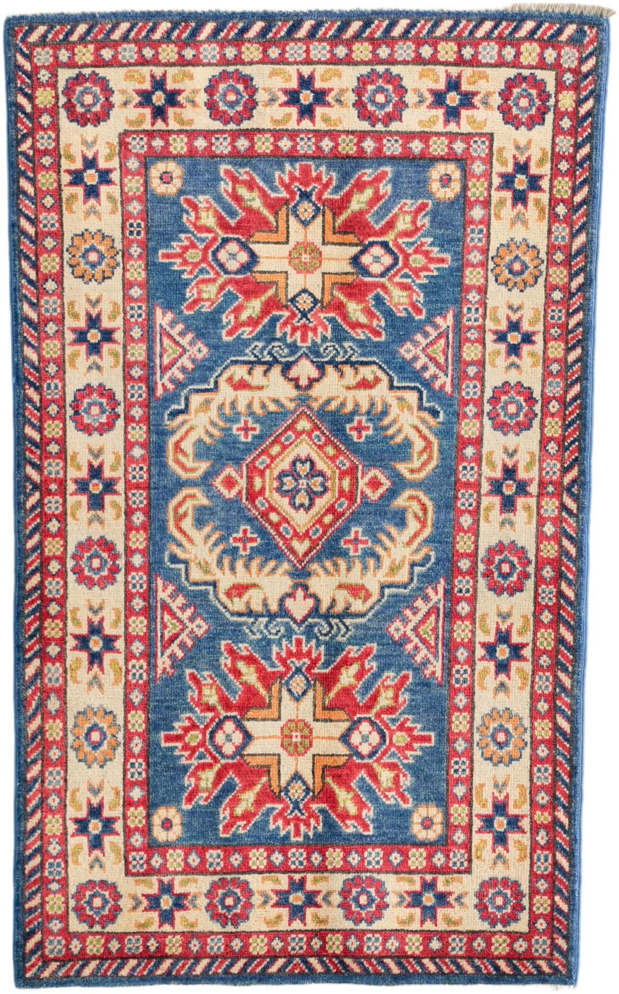 2' 7 x 4' 2 Hand Knotted Kazak Rug