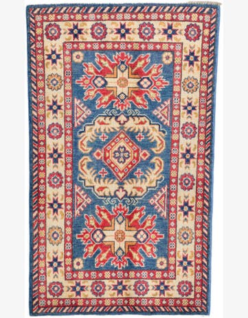 2' 7 x 4' 2 Hand Knotted Kazak Rug