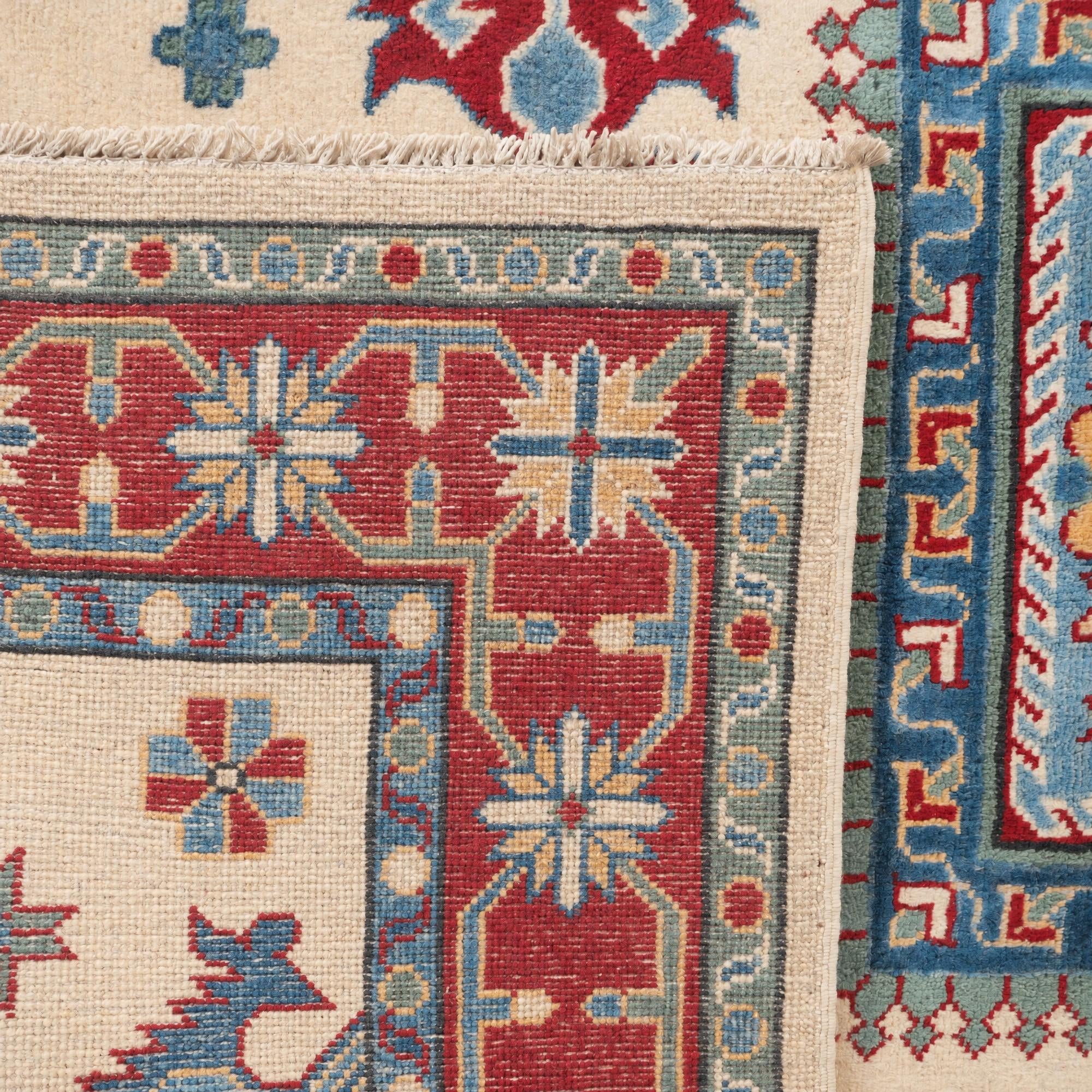 150cm x 210cm Handgeknüpft Kazak Teppich