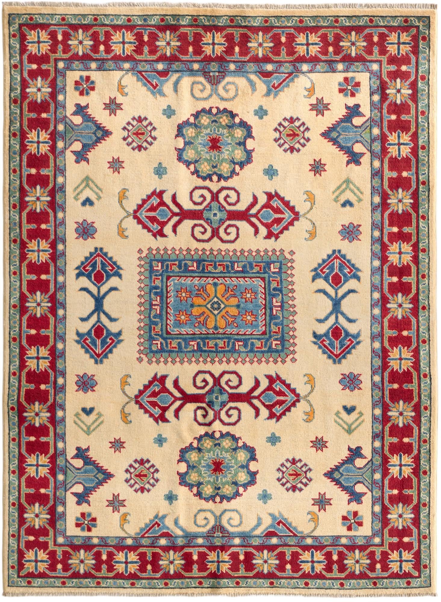 5' x 6' 10 Hand Knotted Kazak Rug