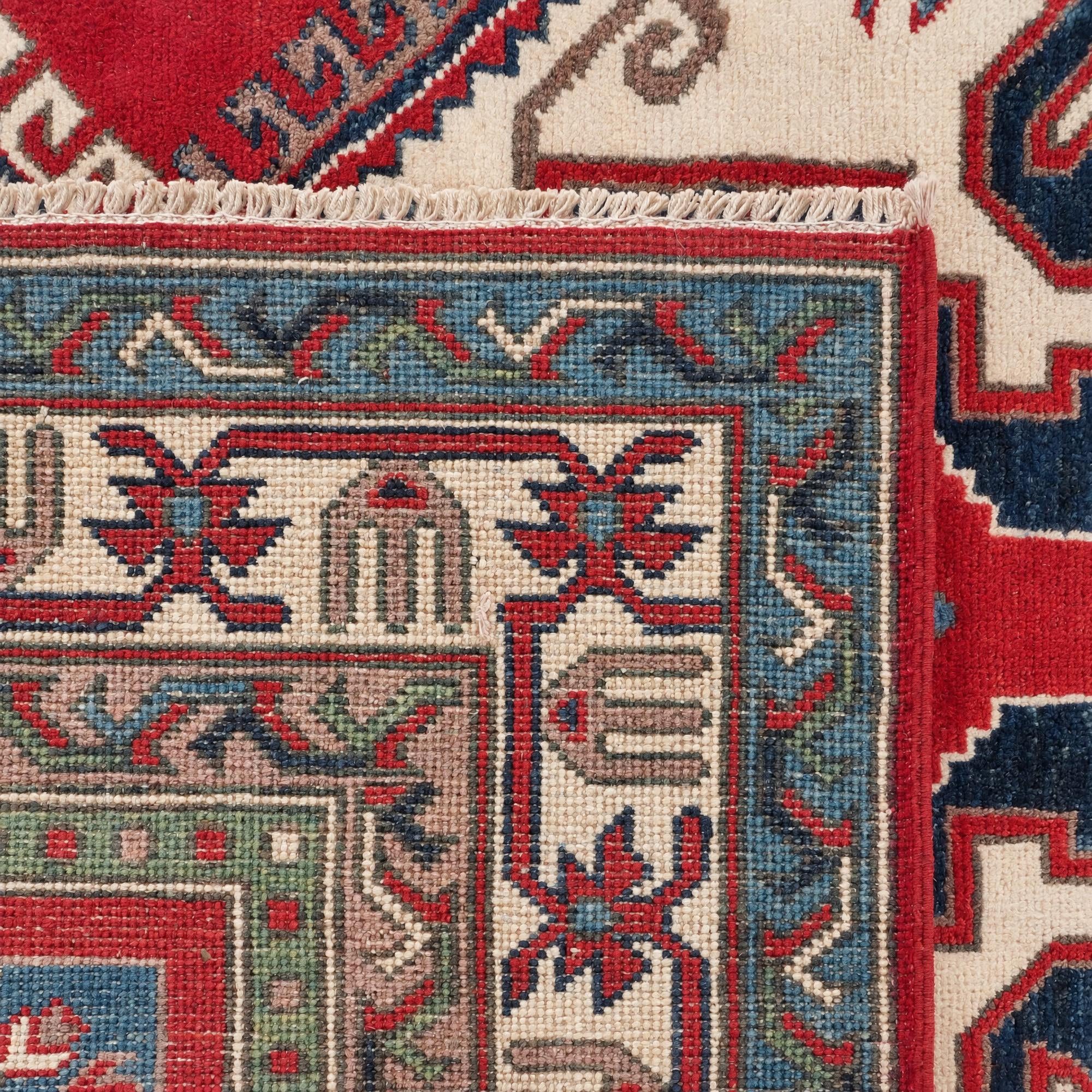 160cm x 215cm Handgeknüpft Kazak Teppich