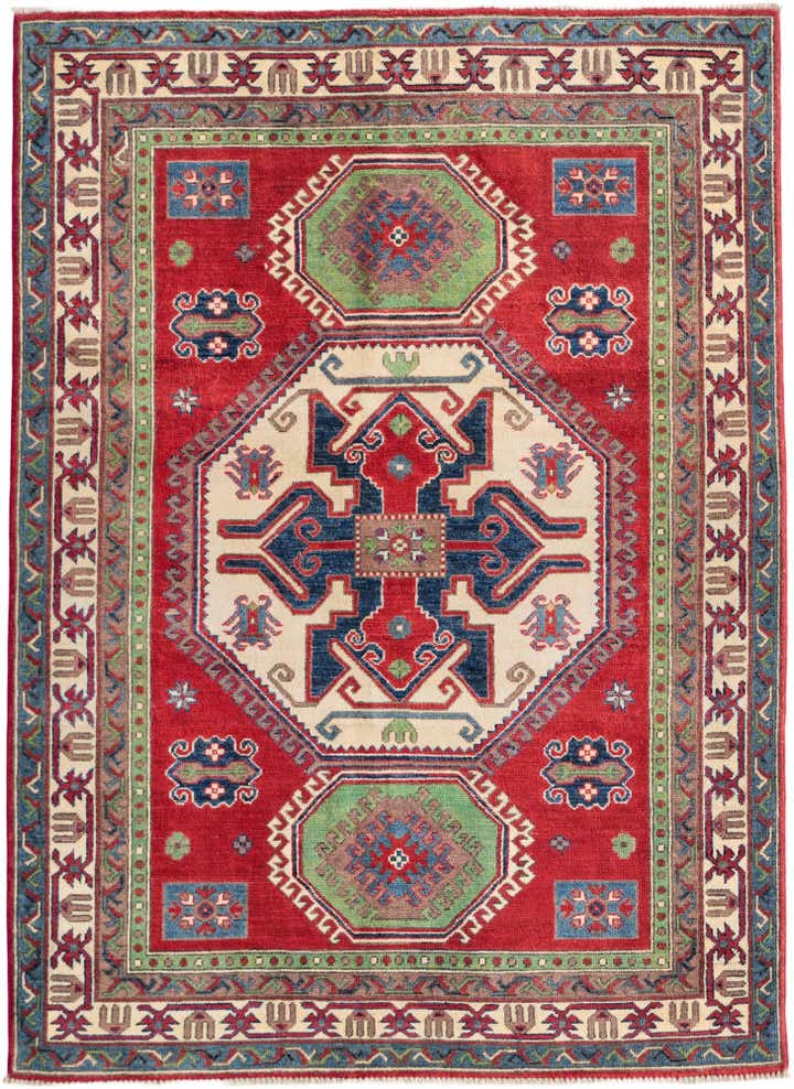5' 2 x 7' 1 Hand Knotted Kazak Rug