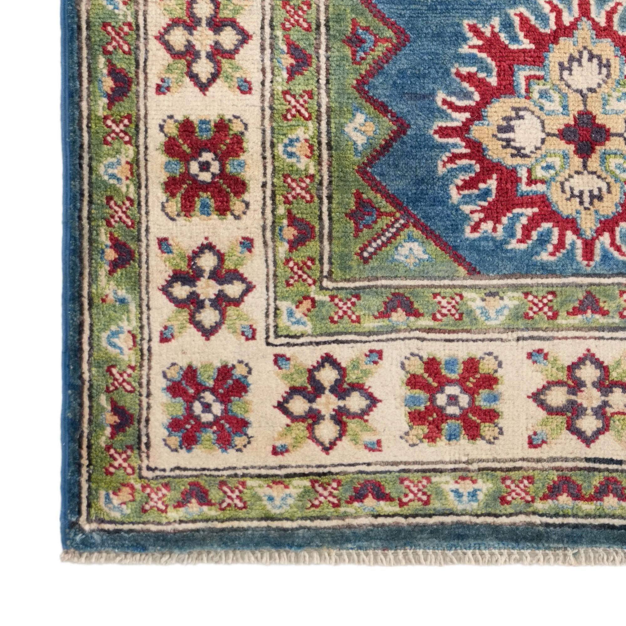 85cm x 125cm Noué main Kazak Tapis