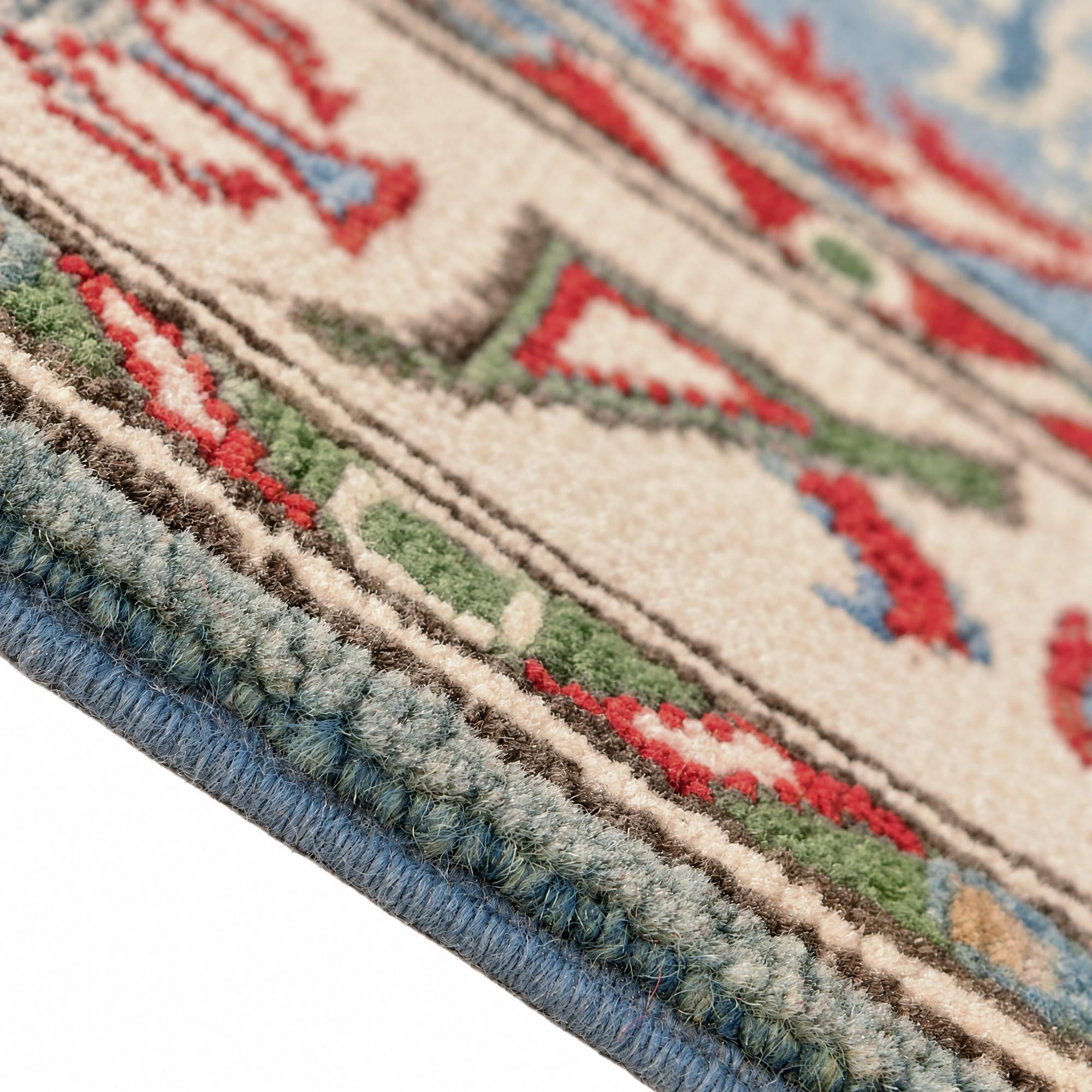 85cm x 125cm Hand Knotted Kazak Rug