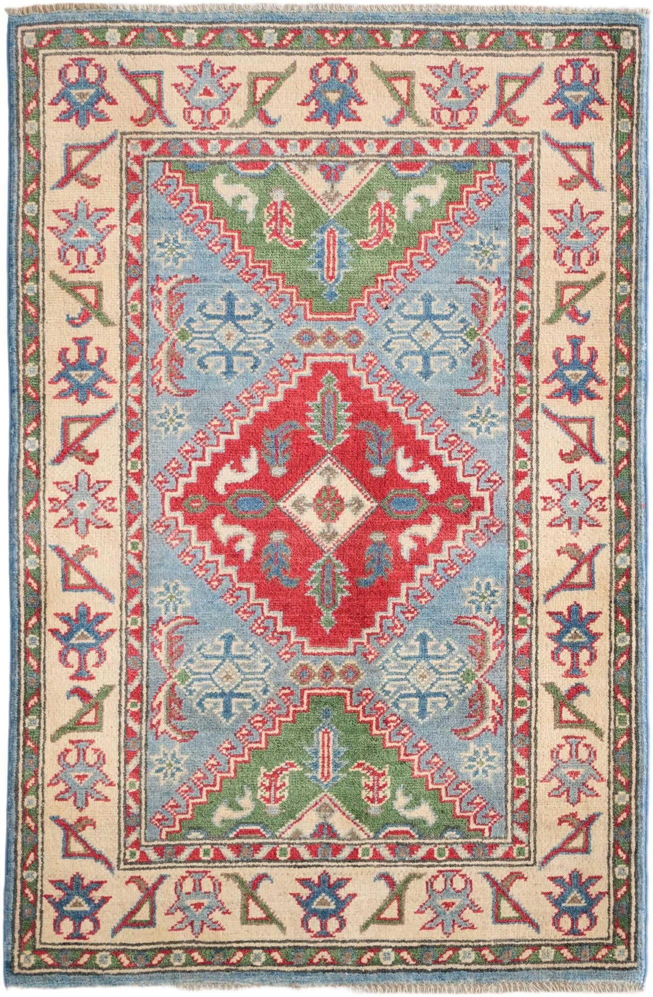 2' 9 x 4' 2 Hand Knotted Kazak Rug