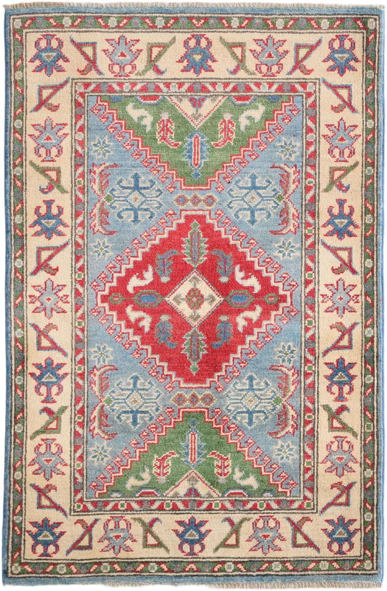 2' 9 x 4' 2 Hand Knotted Kazak Rug