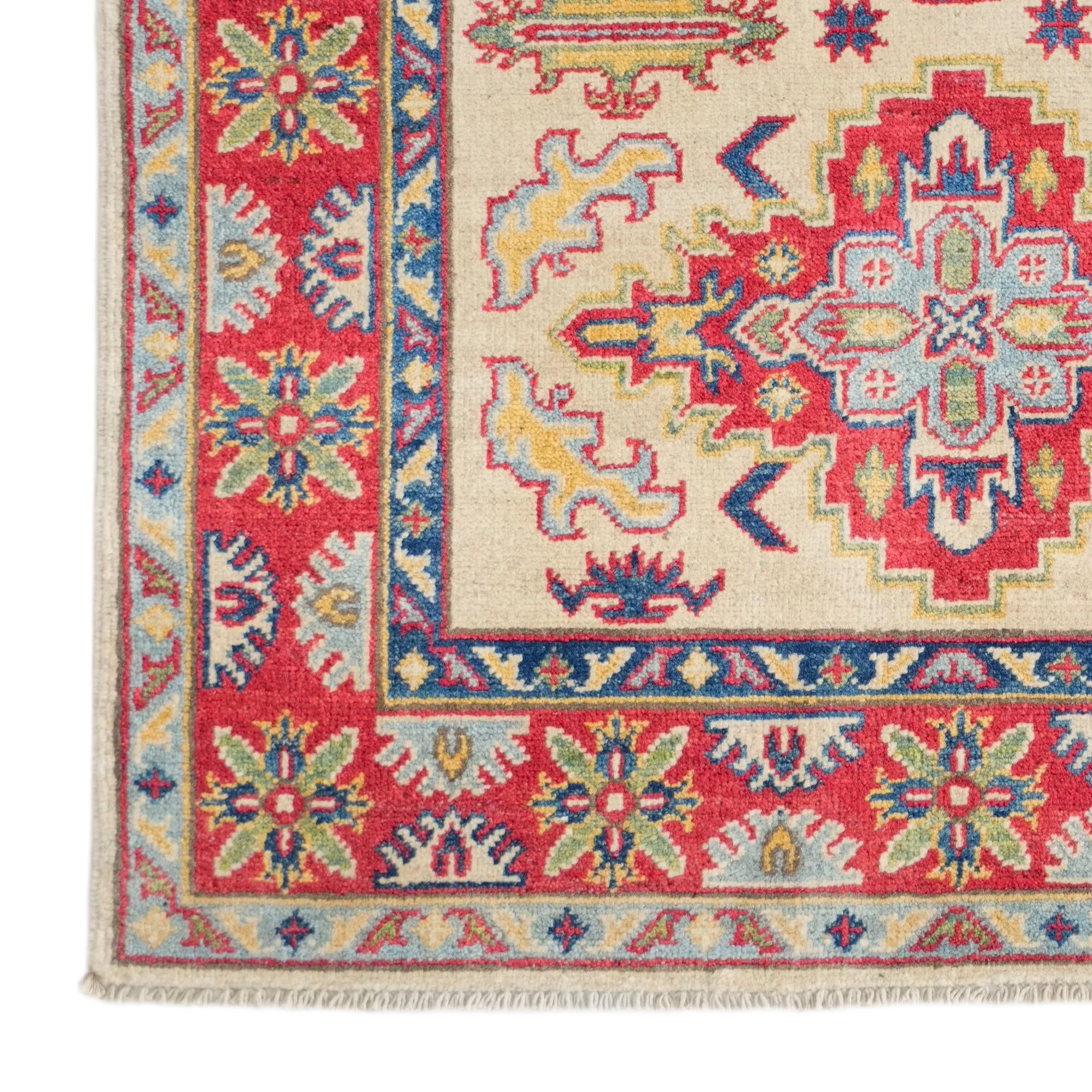 3' 5 x 5' 1 Hand Knotted Kazak Rug