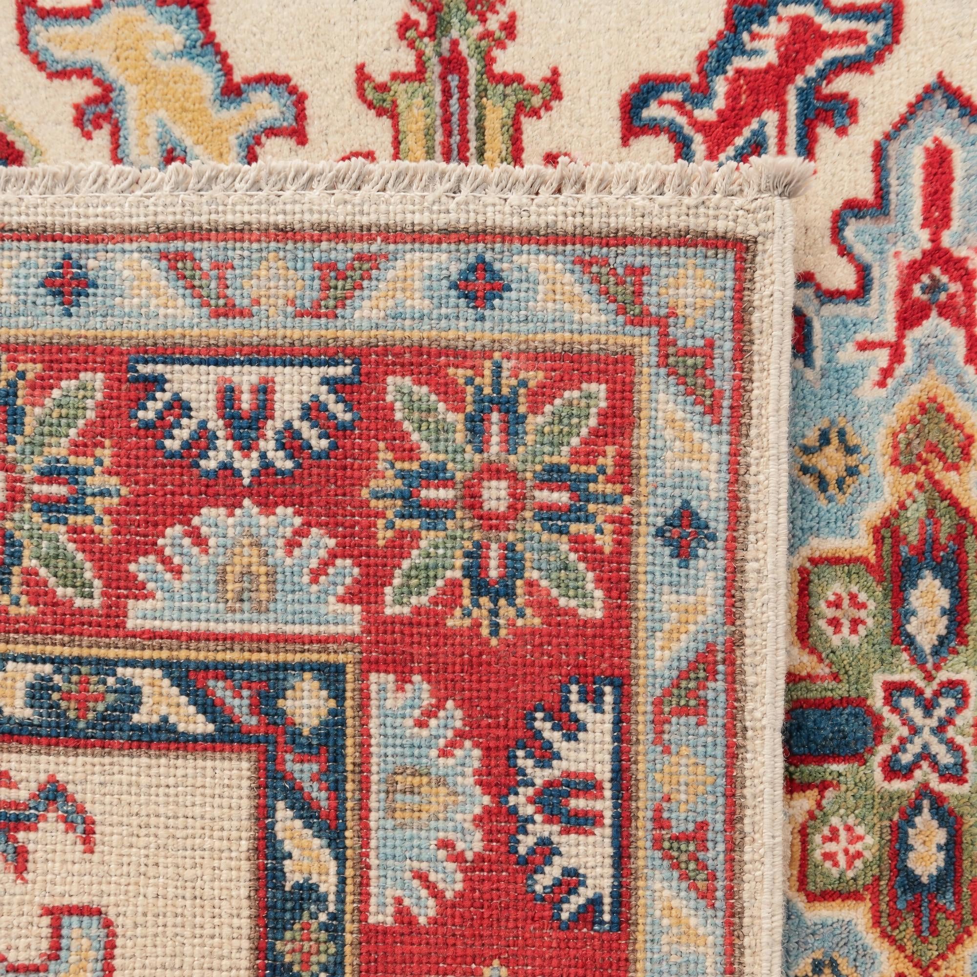 105cm x 155cm Hand Knotted Kazak Rug