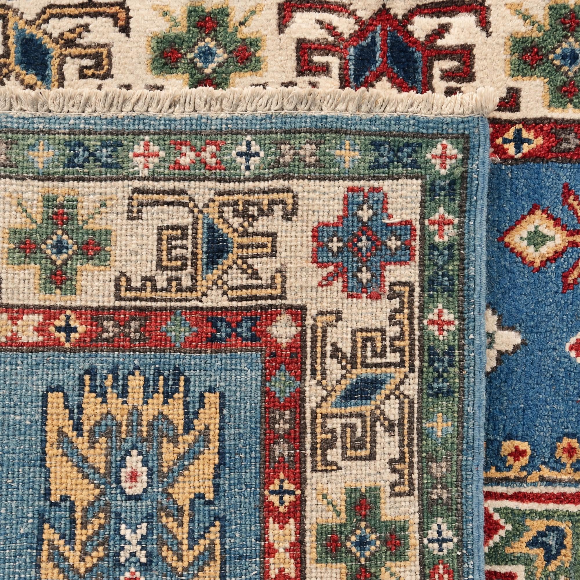 100cm x 155cm Hand Knotted Kazak Rug