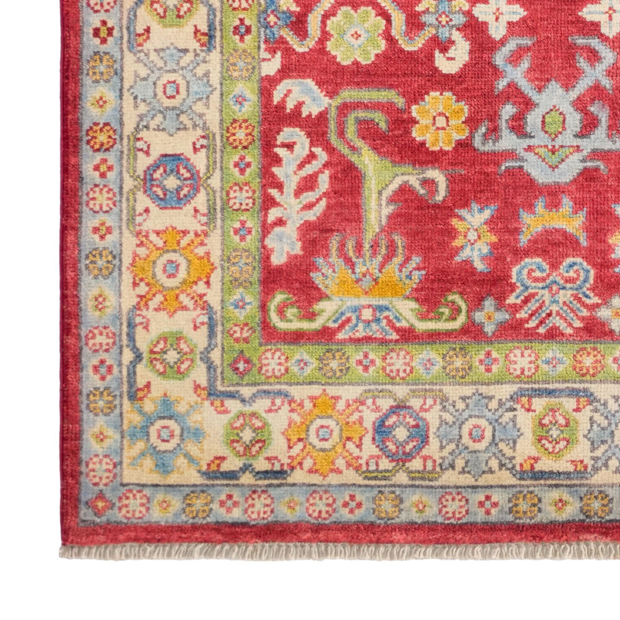 100cm x 155cm Hand Knotted Kazak Rug