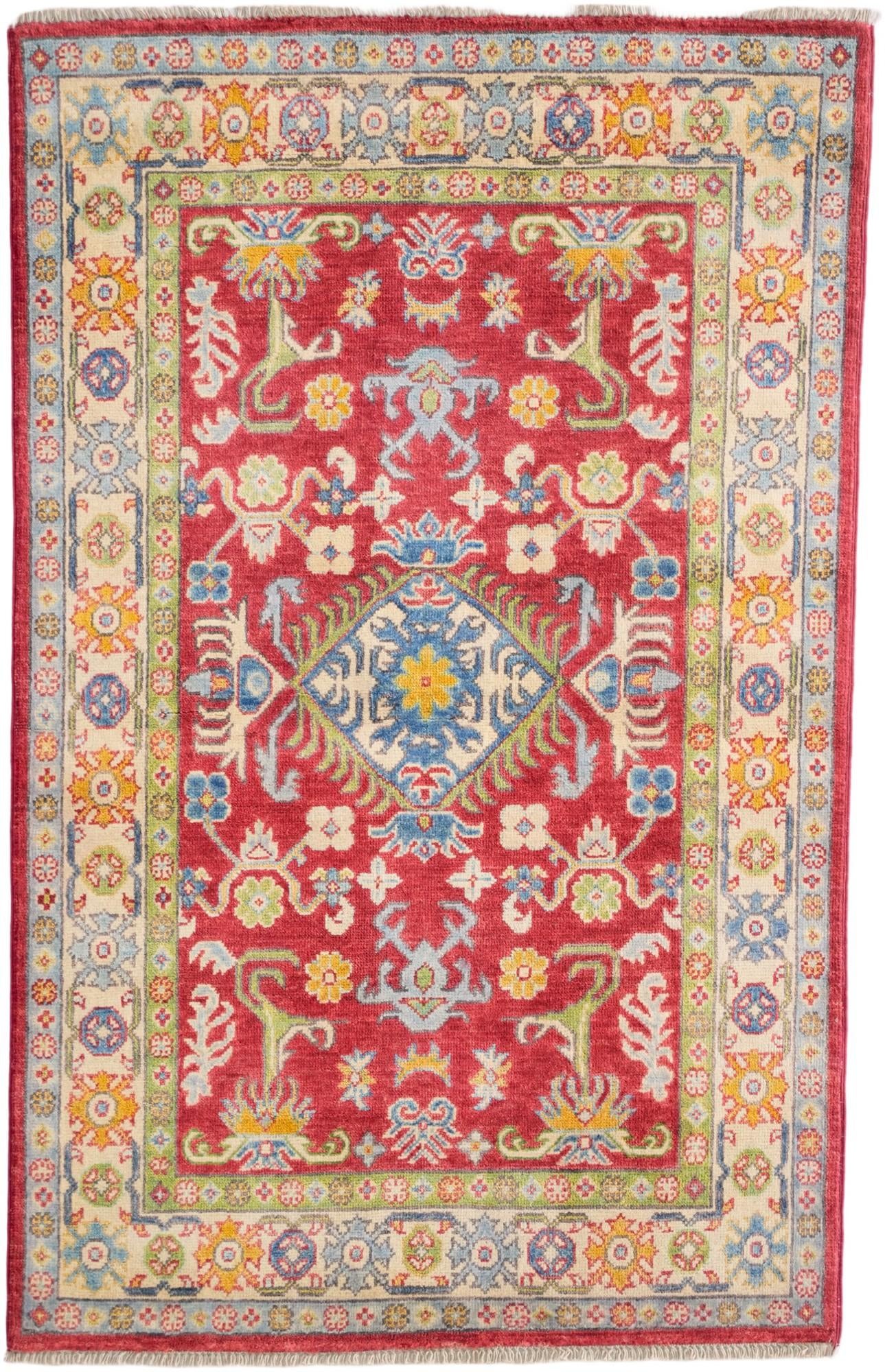 3' 3 x 5' 1 Hand Knotted Kazak Rug