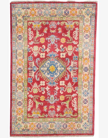 3' 3 x 5' 1 Hand Knotted Kazak Rug