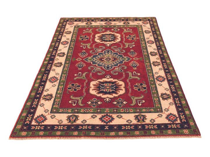 3' 10 x 6' Hand Knotted Kazak Rug
