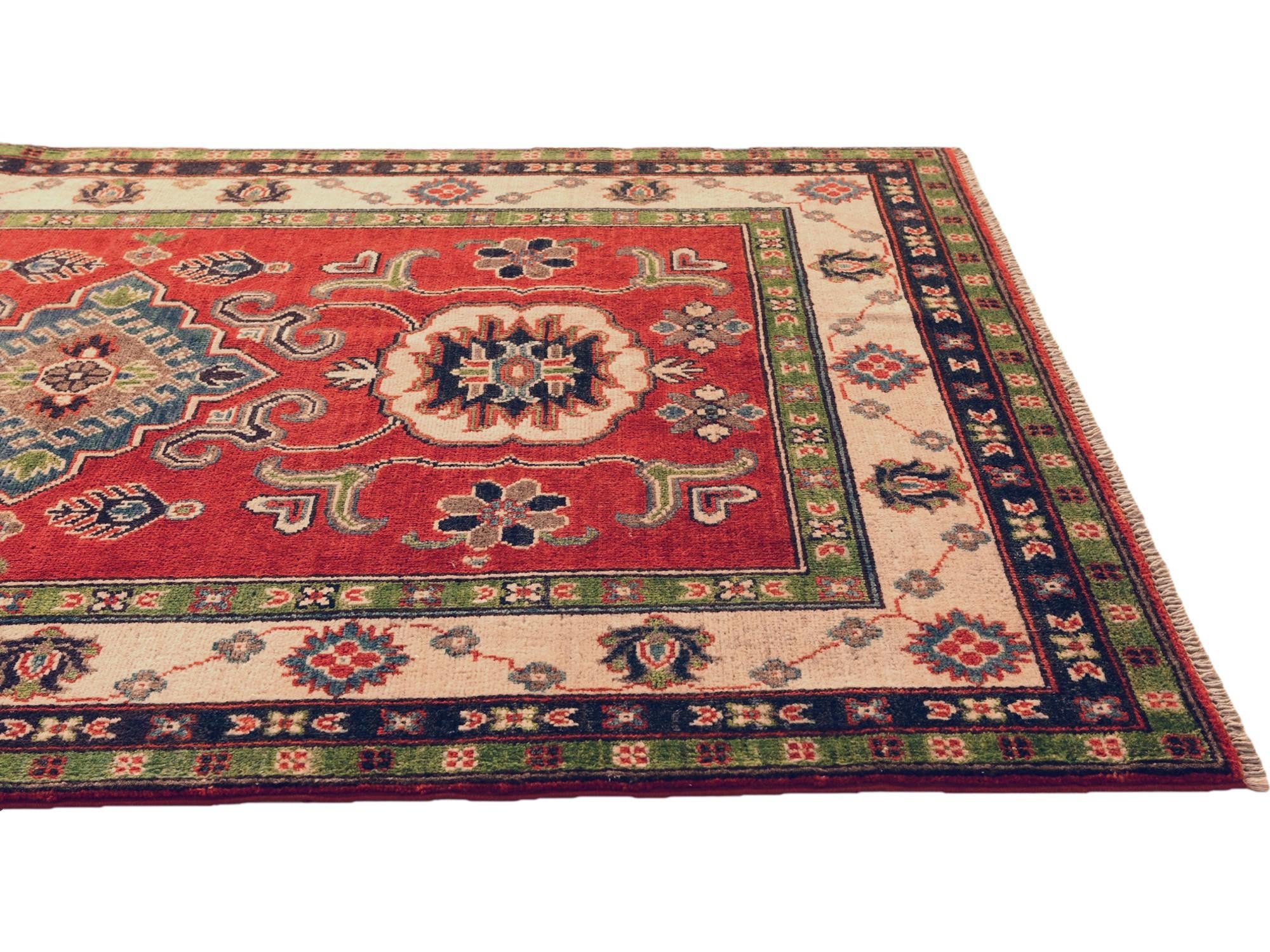 3' 10 x 6' Hand Knotted Kazak Rug
