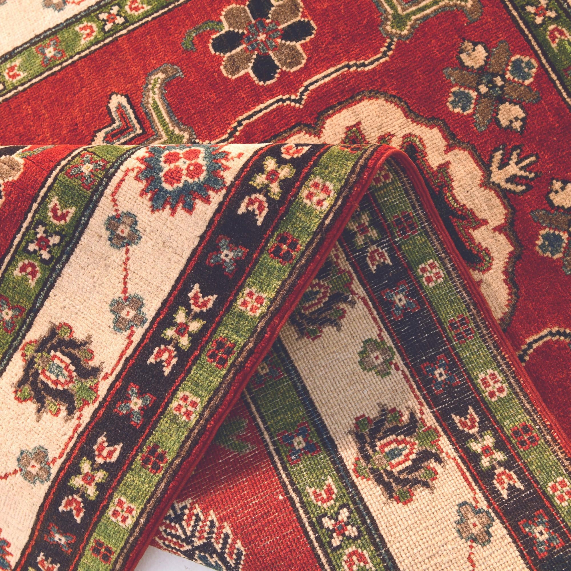 3' 10 x 6' Hand Knotted Kazak Rug