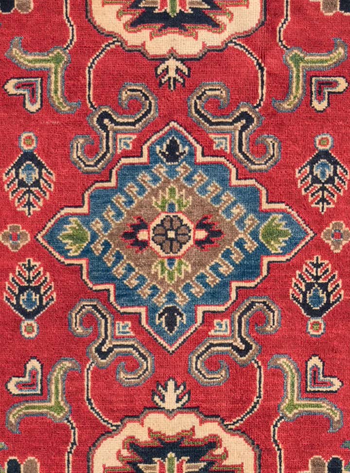 3' 10 x 6' Hand Knotted Kazak Rug