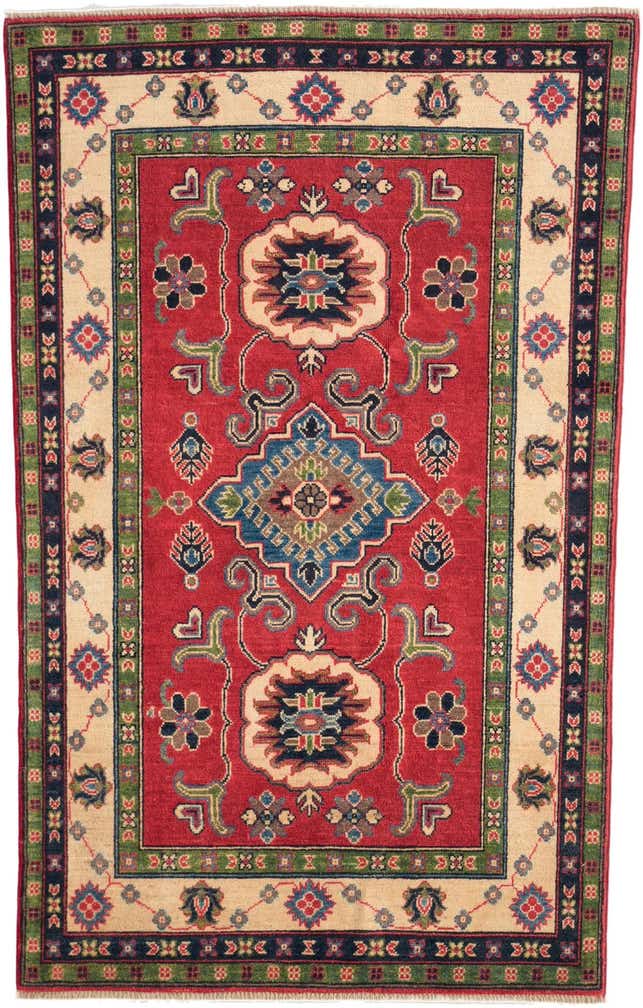 3' 10 x 6' Hand Knotted Kazak Rug